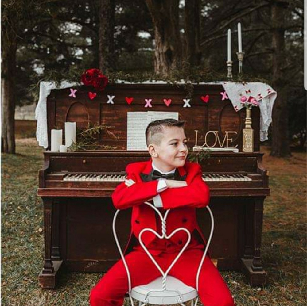 Boys Red 5 PC tuxedo